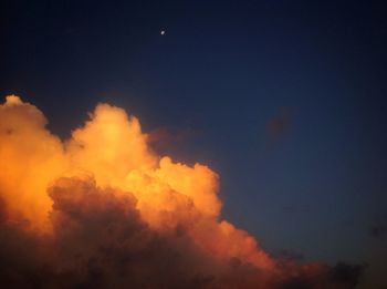Low angle view of sky at night