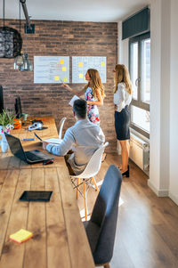 People in meeting at office