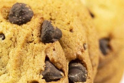 Some freshly made chunky chocolate chip cookies.