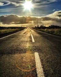 Road passing through landscape