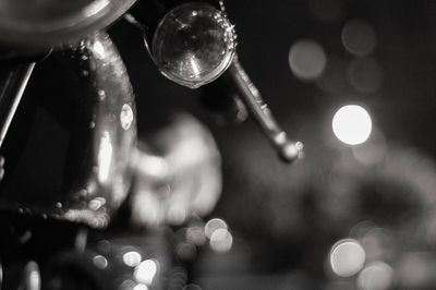 Defocused lights at night