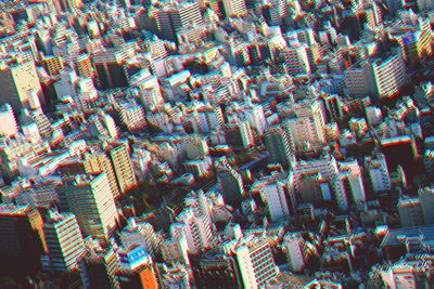 Full frame shot of multi colored pencils in city