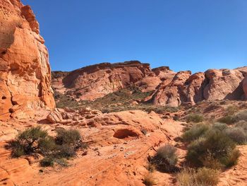 Rock formations in a desert