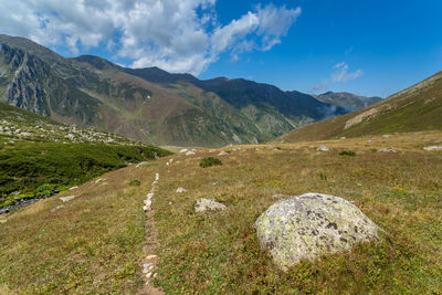 Scenic view of landscape against sky