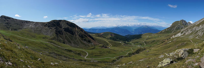 Panoramic view of dolomites, italy