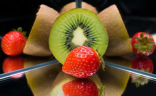 Close-up of fruits on table