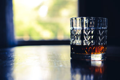 Close-up of drink on table