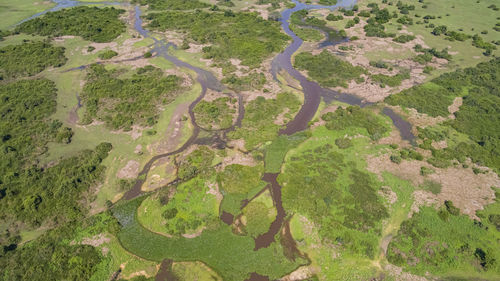 High angle view of landscape