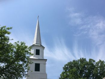 Low angle view of building against sky