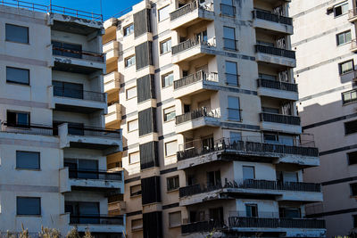 Low angle view of residential building