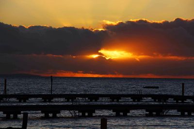 Sunset over sea