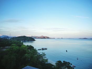 Scenic view of calm sea against sky