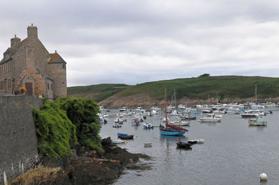 Panoramic view of buildings against sky