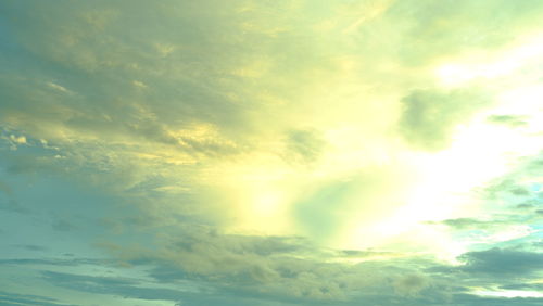 Low angle view of clouds in sky