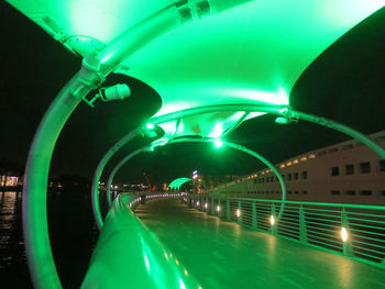 Illuminated tunnel