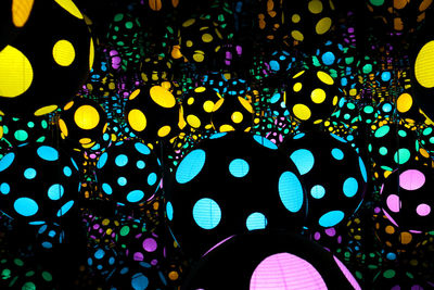 Full frame shot of multi colored lights