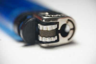 Close-up of toy car on table