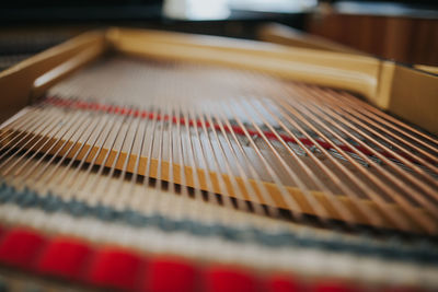 Close-up of piano