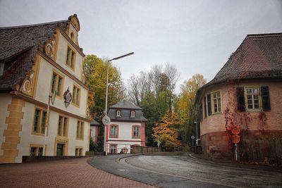 Street amidst buildings in town