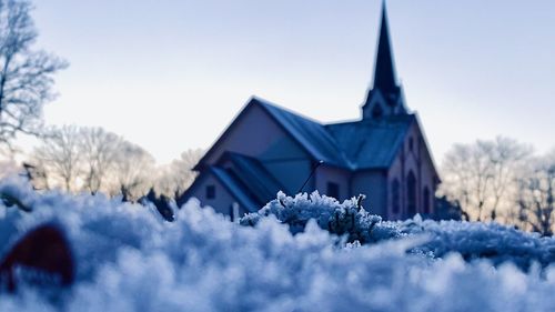 Norwegian churchill groundview at winter