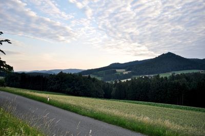 Scenic view of landscape against sky