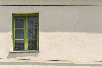 Shadow of window on building