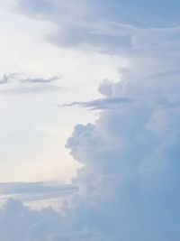 Aerial view of clouds over sea