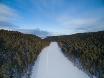 Road amidst landscape against sky