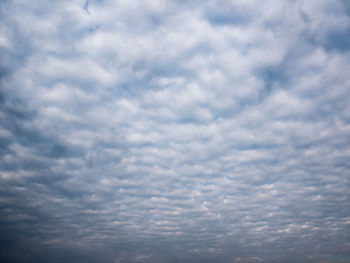 Low angle view of clouds in sky