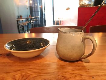 Close-up of drink on table
