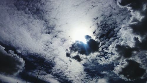 Low angle view of clouds in sky