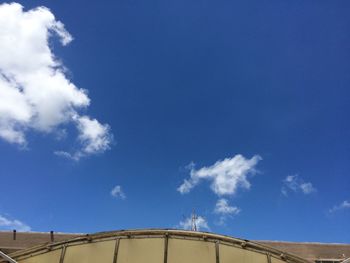 Low angle view of blue sky