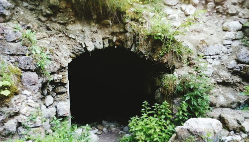 View of hole in the wall