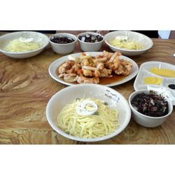 Close-up of served food