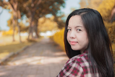 Portrait of teenage girl