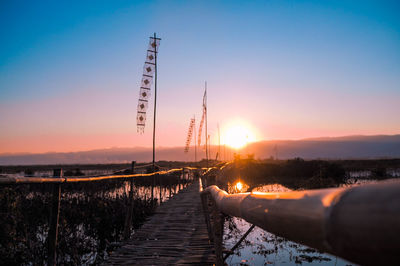 Scenic view of sunset against sky