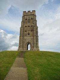 View of historical building against cloudy sky