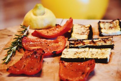 Close-up of food in plate