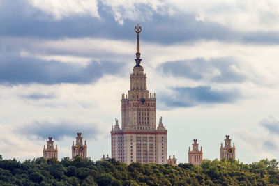 View of buildings in city against sky