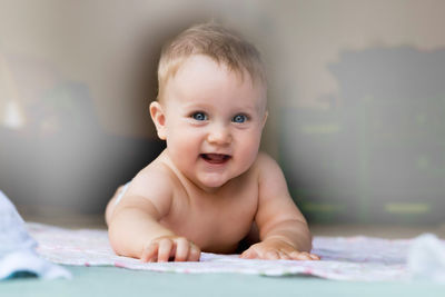 Portrait of cute baby girl