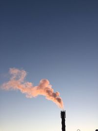 Low angle view of sky at sunset