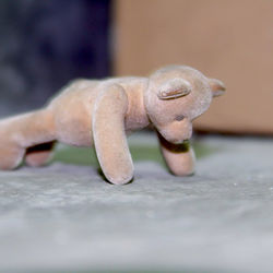 Close-up of figurine sculpture on table