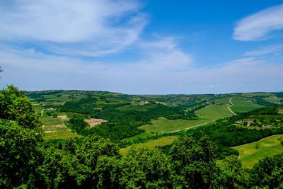 Scenic view of landscape against sky