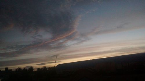 Scenic view of sky during sunset