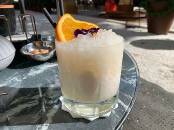 Close-up of drink on table