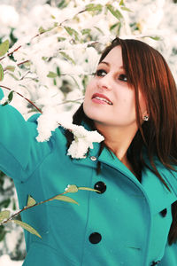 Portrait of a smiling young woman