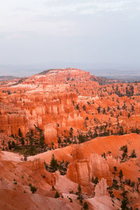 View of rock formations against sky