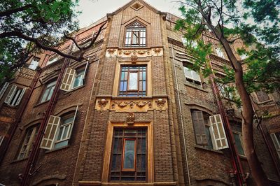 Low angle view of building against sky