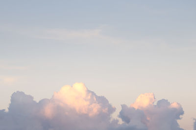 Low angle view of clouds in sky