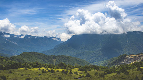 Scenic view of landscape against sky